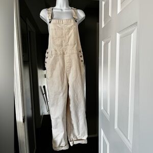 Women's M Sonoma overalls wheat/cream
